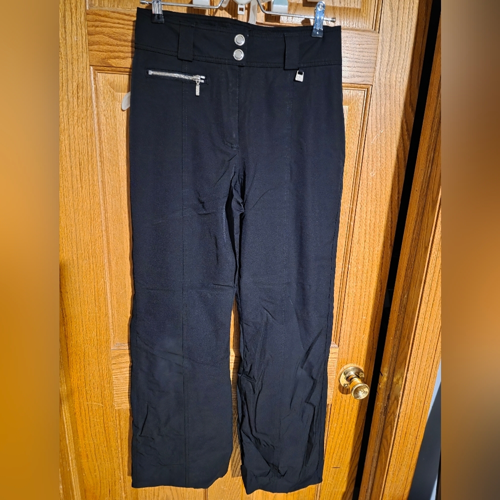 Nils Sportswear Black Ski Snow Pants size 6P Barely Worn Lined With Elastic